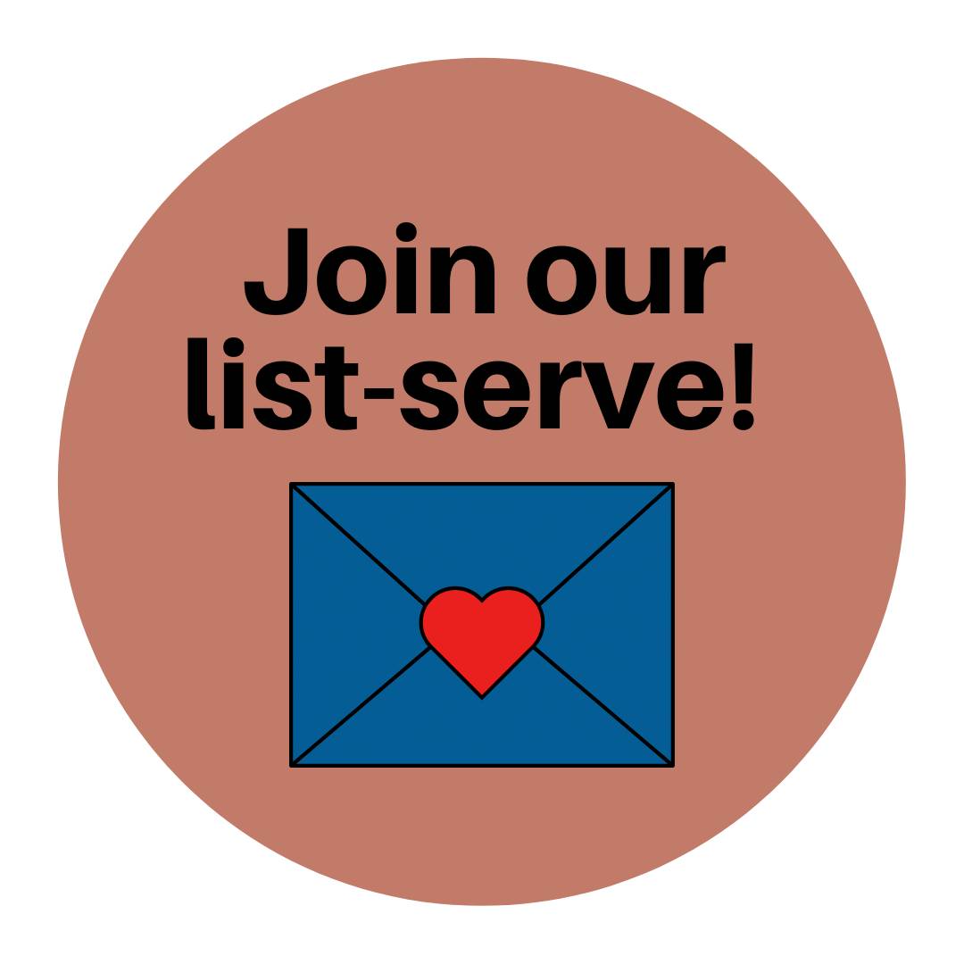 Click here to join our list serve!